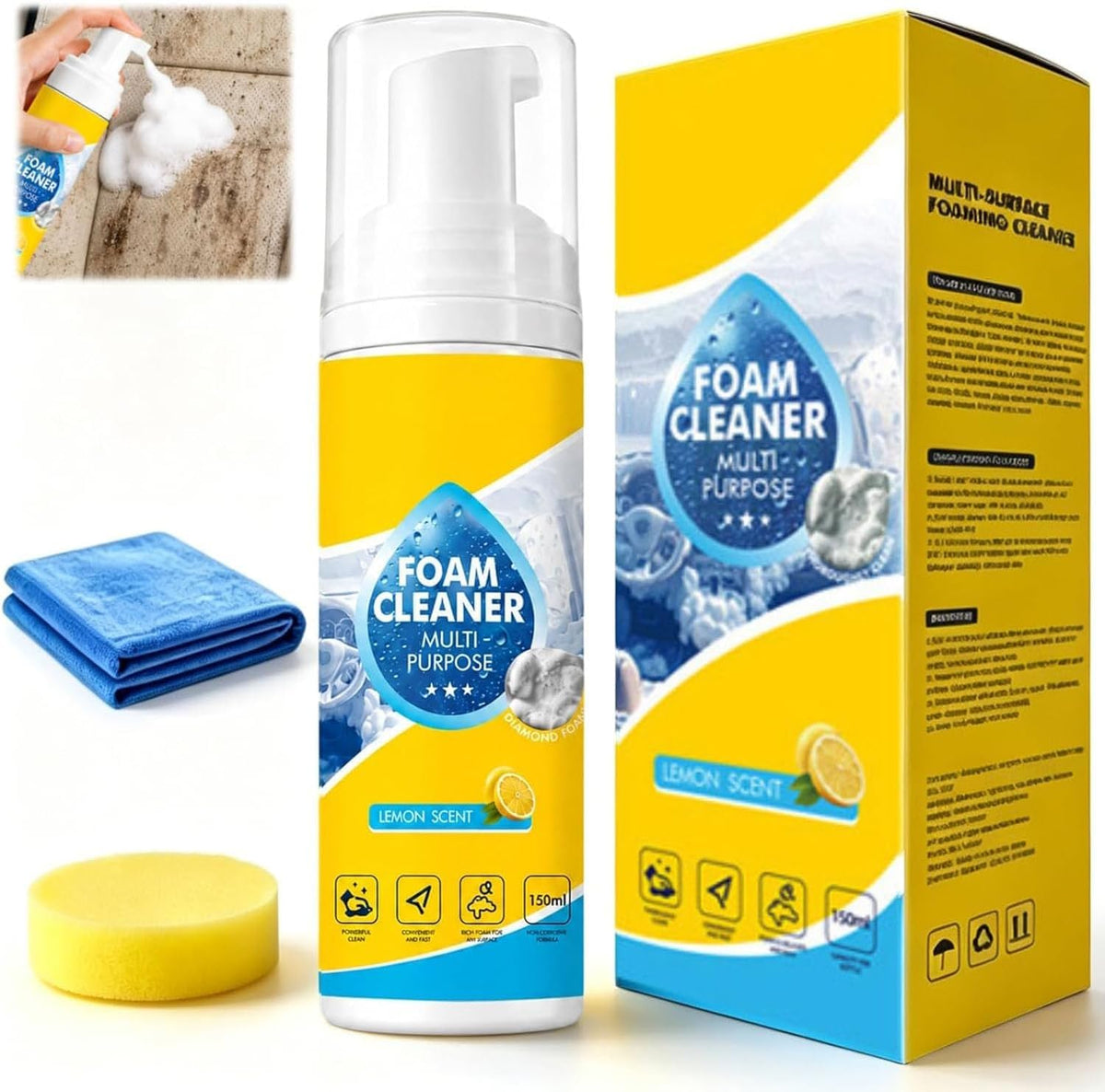 StainClean™ Multi-Purpose Cleaning Spray | Rinse-Free Deep Cleaner for Home & Car (100ml)