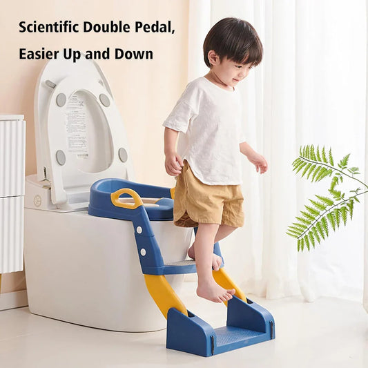 SafeSteps™ Premium Toddler Potty Training Ladder Seat – Stable, Foldable Design