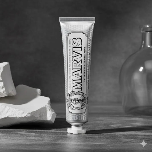 Marvis Whitening Mint Toothpaste  – Luxury Italian Stain-Removing Smile Whitener & Cool Mint Fresh Breath